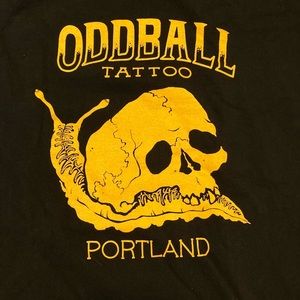 Men’s L long sleeve tattoo shop T-shirt.